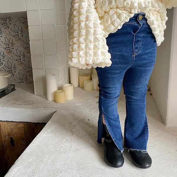 jeans spring autumn girls baby denim pants kids flare trousers children fashion skinny side slit stretchable 1 to 6 yrs, Blue
jeans spring autumn girls baby denim pants kids flare trousers children fashion skinny side slit stretchable 1 to 6 yrs, Blue