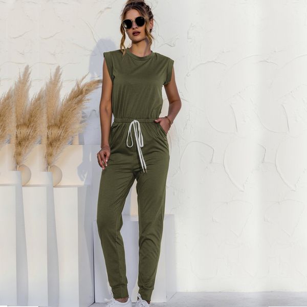 women jumpsuits summer blended harem pants elastic waist o-neck slim solid casual pullover women's jumpsuit plasuits 210524, White
women jumpsuits summer blended harem pants elastic waist o-neck slim solid casual pullover women's jumpsuit plasuits 210524, White