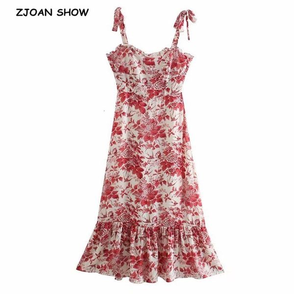 casual dresses french floral print bandage spaghetti strap ruffles hem midi dress retro women tie bow sling slit summer vesti, Black;gray
casual dresses french floral print bandage spaghetti strap ruffles hem midi dress retro women tie bow sling slit summer vesti, Black;gray