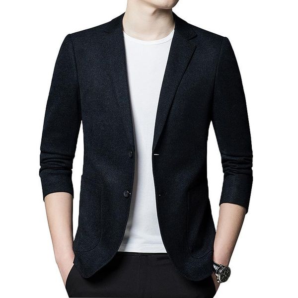 men's suits & blazers men blazer slim fit 2021 pure color wool suit autumn winter stretch casual jacket, White;black
men's suits & blazers men blazer slim fit 2021 pure color wool suit autumn winter stretch casual jacket, White;black