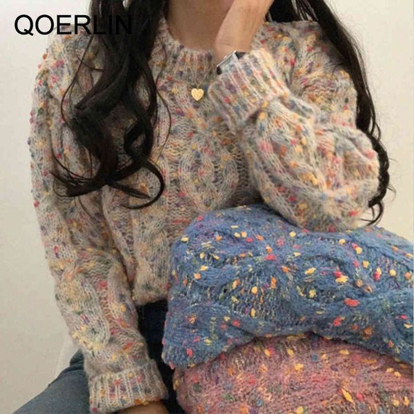 qoerlin korean candy polka dot sweater woman autumn winter loose casual sweaters warm twist loose knitted pullover jumper 210416, White;black
qoerlin korean candy polka dot sweater woman autumn winter loose casual sweaters warm twist loose knitted pullover jumper 210416, White;black