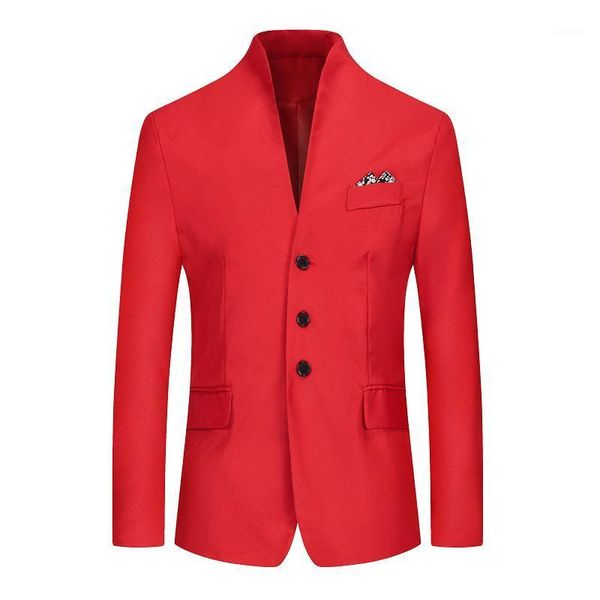 men's suits & blazers 2021 four seasons foreign trade stand-up collar casual non-iron processing suit male plus size clothing, White;black
men's suits & blazers 2021 four seasons foreign trade stand-up collar casual non-iron processing suit male plus size clothing, White;black