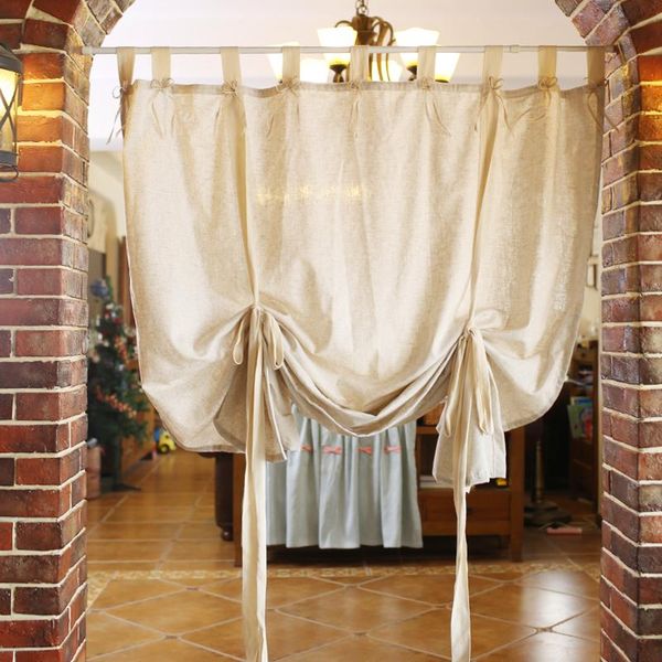 curtain & drapes american retro style beige linen blending sling finished lacing home decorative roman partition 
curtain & drapes american retro style beige linen blending sling finished lacing home decorative roman partition
