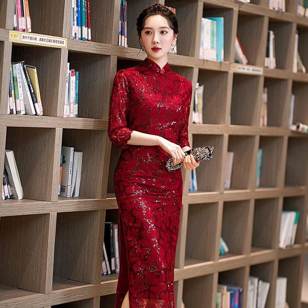 ethnic clothing vintage retro red women cheongsam classic oriental evening party qipao noble elegant plus size vestidos daily robe gown
ethnic clothing vintage retro red women cheongsam classic oriental evening party qipao noble elegant plus size vestidos daily robe gown