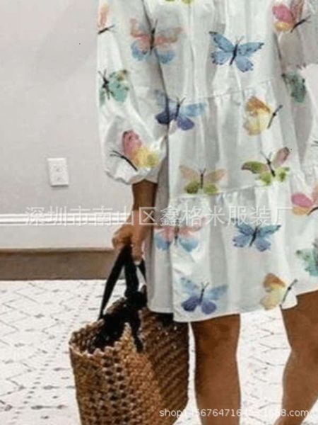 fashion casual women's dresses colorful butterfly print sale medium length loose oversized dress, Black;gray
fashion casual women's dresses colorful butterfly print sale medium length loose oversized dress, Black;gray