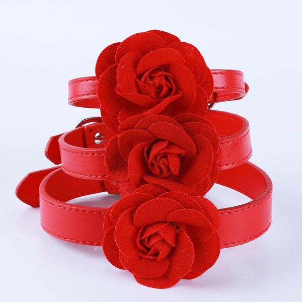fashion cloth rose pet collar supplies 1pc pu leather dog cat s-m sizes for collars & leads 
fashion cloth rose pet collar supplies 1pc pu leather dog cat s-m sizes for collars & leads