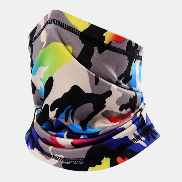 scarf ice silk sort breathable sports riding quick-drying sweat-absorbing sunscreen headband scarfs mask - 6, Blue;gray