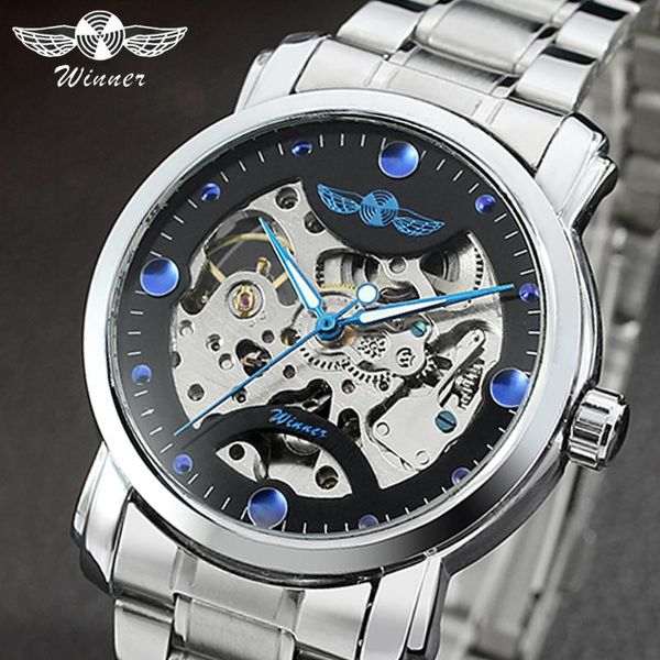 wristwatches winner blue ocean fashion casual designer stainless steel men skeleton watch mens watches automatic clock, Slivery;brown
wristwatches winner blue ocean fashion casual designer stainless steel men skeleton watch mens watches automatic clock, Slivery;brown
