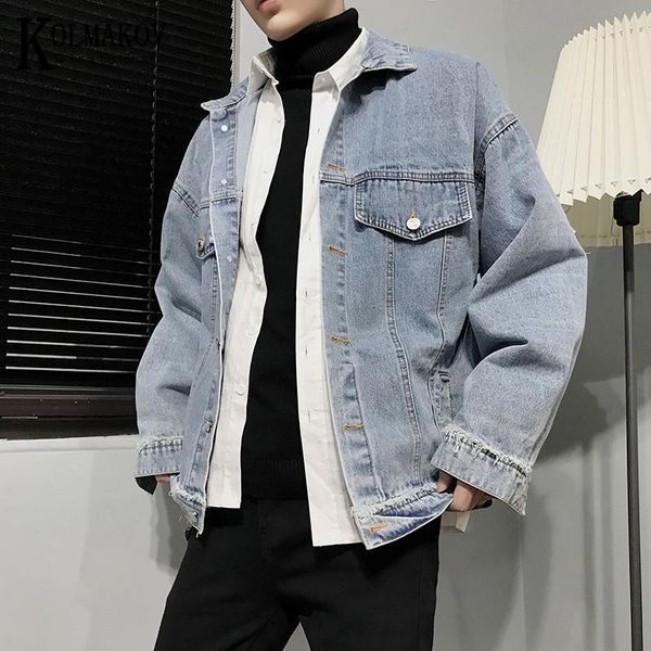 men's jackets kolmakov denim for men spring the blazer is patched with holes loose solid color lapels male coat size m-2xl, Black;brown
men's jackets kolmakov denim for men spring the blazer is patched with holes loose solid color lapels male coat size m-2xl, Black;brown