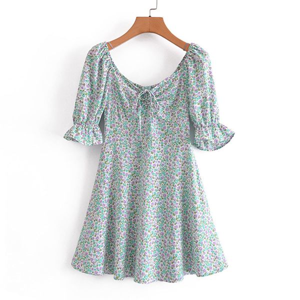 fashion square neck short sleeve women dress vintage waist lotus sleeve flower print chic female mini dresses vestidos mujer 210507, Black;gray
fashion square neck short sleeve women dress vintage waist lotus sleeve flower print chic female mini dresses vestidos mujer 210507, Black;gray