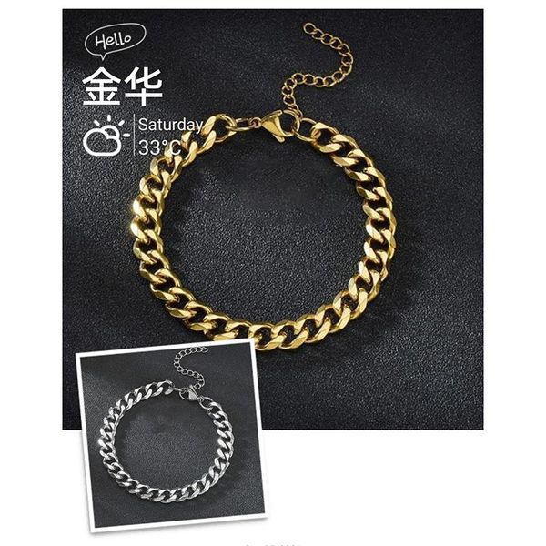 link, chain europe and america punk men curb cuban link bracelets fashion minimalism black gold solid chains wrist jewelry gift
link, chain europe and america punk men curb cuban link bracelets fashion minimalism black gold solid chains wrist jewelry gift