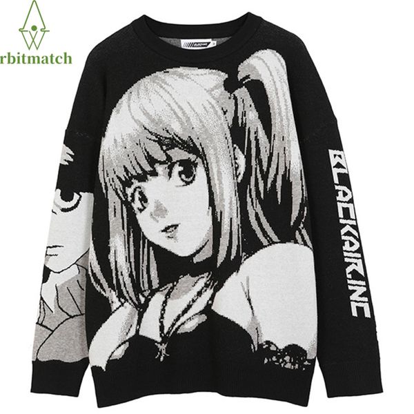 Loose cotton sweaters, men and women, fashion casual pullovers, large size knitted street cloth, hip hop style, Japane animation, winter, White;black
Loose cotton sweaters, men and women, fashion casual pullovers, large size knitted street cloth, hip hop style, Japane animation, winter, White;black