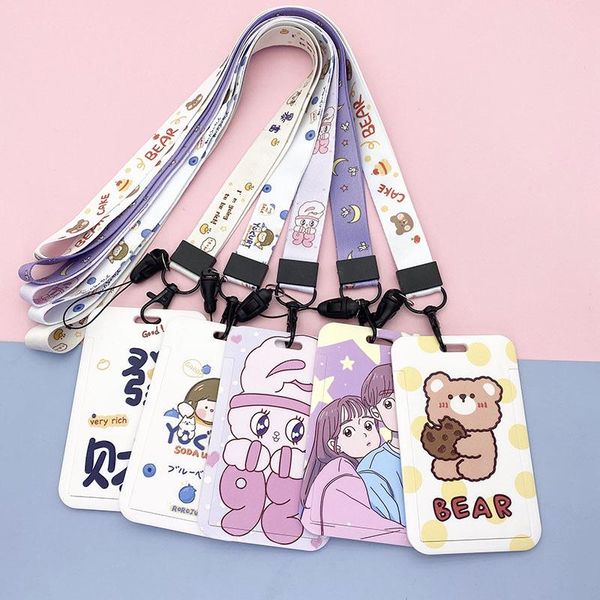 card holders cute cartoon student meal holder id campus badge lanyard access control subway bus protective cover, Brown;gray
card holders cute cartoon student meal holder id campus badge lanyard access control subway bus protective cover, Brown;gray