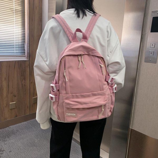 backpack 2021 outdoor women travel fashion high capacity nylon school bag student casual solid color female male backpacks
backpack 2021 outdoor women travel fashion high capacity nylon school bag student casual solid color female male backpacks
