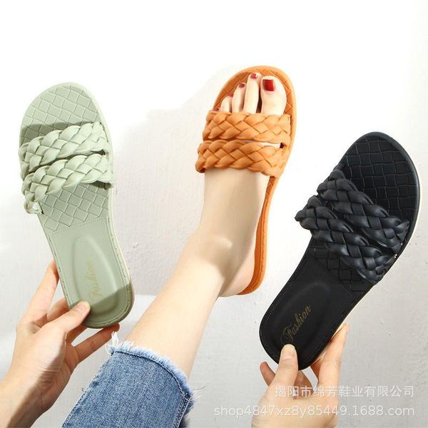 slippers outdoor women's summer fashion casual non-slip 2021 sandals and for wear, Black
slippers outdoor women's summer fashion casual non-slip 2021 sandals and for wear, Black