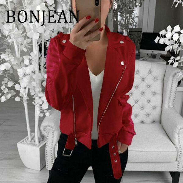 women's jackets bonjean short jacket 2021 autumn coats & outerwear turn-down collar slim with belt long sleeve red bj1708, Black;brown
women's jackets bonjean short jacket 2021 autumn coats & outerwear turn-down collar slim with belt long sleeve red bj1708, Black;brown