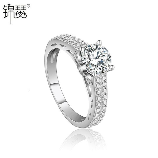 925 sterling silverboutique zirconium diamond ring crownless aaa zircon inlaid small circle micro shop simple korean white copper wedding, Golden;silver 
925 sterling silverboutique zirconium diamond ring crownless aaa zircon inlaid small circle micro shop simple korean white copper wedding, Golden;silver