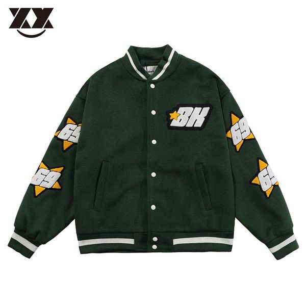 men's jackets varsity jacket men number star sleeve embroidery hip hop furry letter streetwear baseball male couples bomber coat unisex, Black;brown
men's jackets varsity jacket men number star sleeve embroidery hip hop furry letter streetwear baseball male couples bomber coat unisex, Black;brown