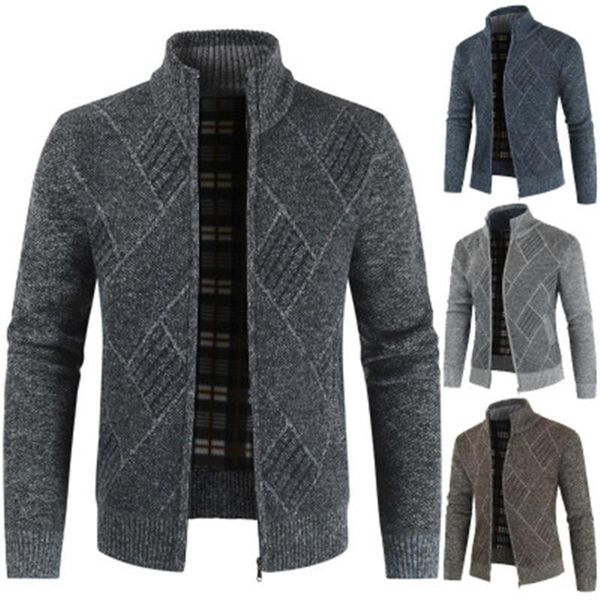 mens knitted sweater coats fashion trend long sleeve cardigan stand-up collar zipper outerwear designer male winter casual slim sweaters, Black;brown
mens knitted sweater coats fashion trend long sleeve cardigan stand-up collar zipper outerwear designer male winter casual slim sweaters, Black;brown