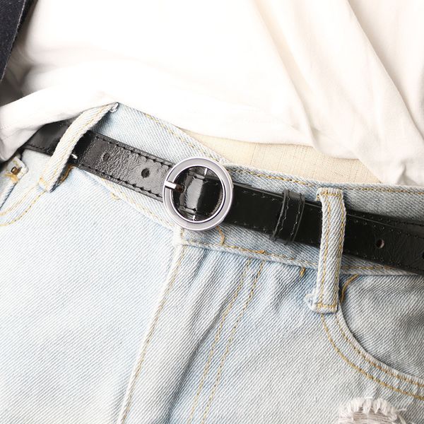 popular round pin buckle women's thin fashion versatile dress decorative belt jeans with simple imitation leather, Silver
popular round pin buckle women's thin fashion versatile dress decorative belt jeans with simple imitation leather, Silver