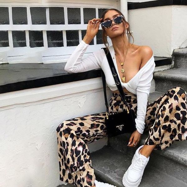 fashion women leopard print pant palazzo wide leg pants high waist flared trousers loose long casual, Black;white
fashion women leopard print pant palazzo wide leg pants high waist flared trousers loose long casual, Black;white