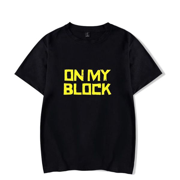 men's t-shirts on my block tshirt o-neck summer short sleeve men women harajuku streetwear american tv series fashion clothes, White;black
men's t-shirts on my block tshirt o-neck summer short sleeve men women harajuku streetwear american tv series fashion clothes, White;black