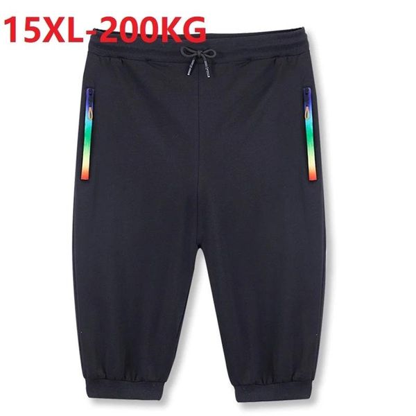 men's pants summer men sweatpants sports zipper plus size 14xl10x 15xl comfortable breathable elasticity thin knee length 200kg, Black
men's pants summer men sweatpants sports zipper plus size 14xl10x 15xl comfortable breathable elasticity thin knee length 200kg, Black