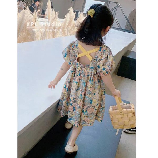 girl's dresses toddler girl summer dress floral pattern party big bow kid casual style girls clothes, Red;yellow
girl's dresses toddler girl summer dress floral pattern party big bow kid casual style girls clothes, Red;yellow