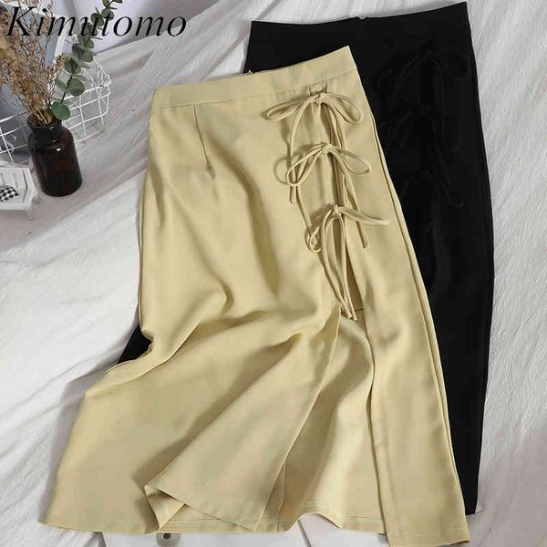 kimutomo lace up bow solid skirt women spring summer korean female high waist split a-line skirts casual elegant 210521, Black
kimutomo lace up bow solid skirt women spring summer korean female high waist split a-line skirts casual elegant 210521, Black