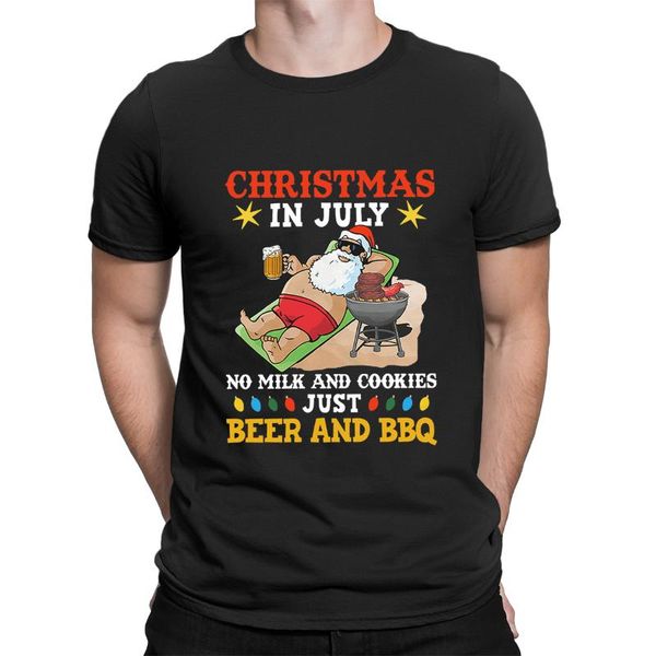 men's t-shirts oversized t shirt christmas in july no milk and cookies just beer bbq funny short sleeve cotton t-shirt, White;black
men's t-shirts oversized t shirt christmas in july no milk and cookies just beer bbq funny short sleeve cotton t-shirt, White;black