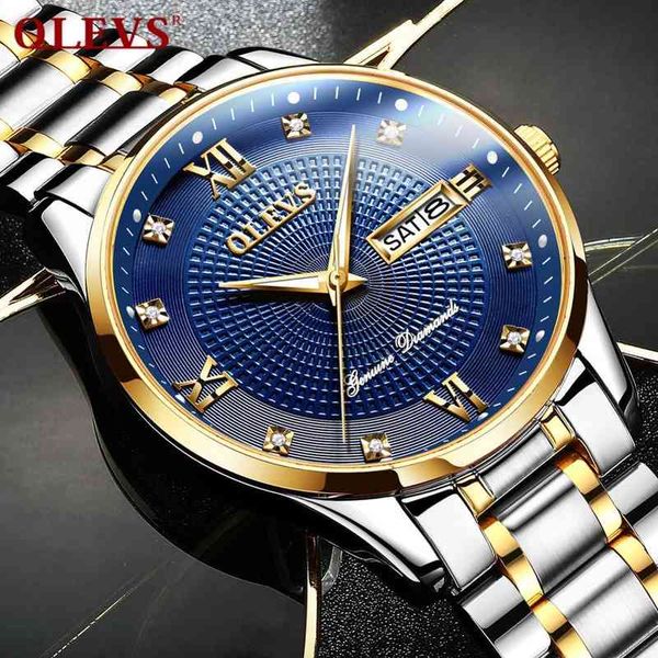 watertight men's watches automatic mechanical brand olevs luxury men gold diamond male 2021 bracelet steel, Slivery;brown
watertight men's watches automatic mechanical brand olevs luxury men gold diamond male 2021 bracelet steel, Slivery;brown