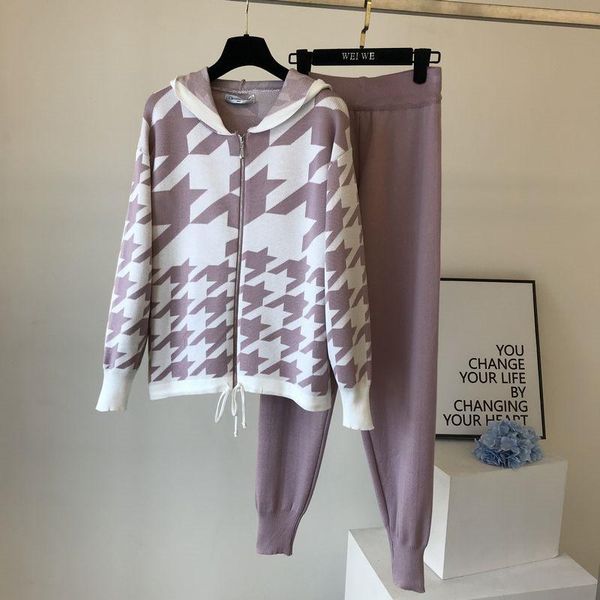 women's two piece pants amolapha women knit plaids jacekt harem set suits casual hooded sweater cardigans trousers tracksuits outfits, White
women's two piece pants amolapha women knit plaids jacekt harem set suits casual hooded sweater cardigans trousers tracksuits outfits, White