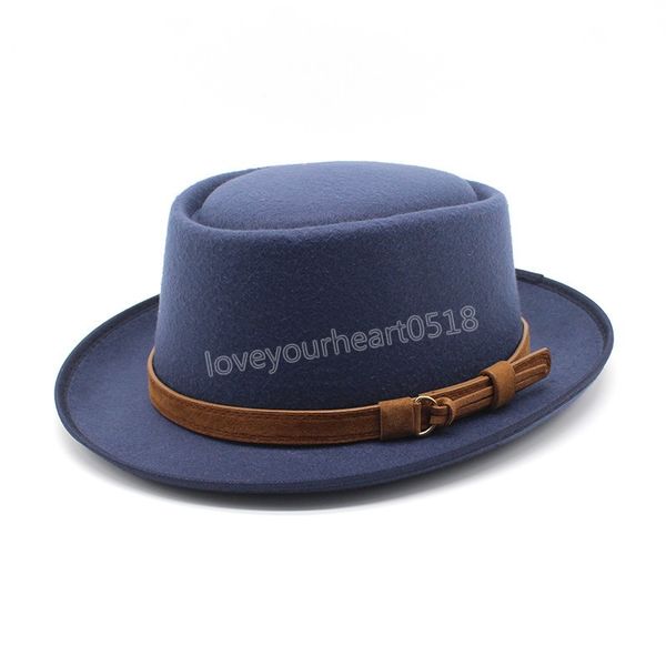 fashion men hat women short wide brim felt fedora hat gentleman gambler trilby jazz hats, Blue;gray
fashion men hat women short wide brim felt fedora hat gentleman gambler trilby jazz hats, Blue;gray