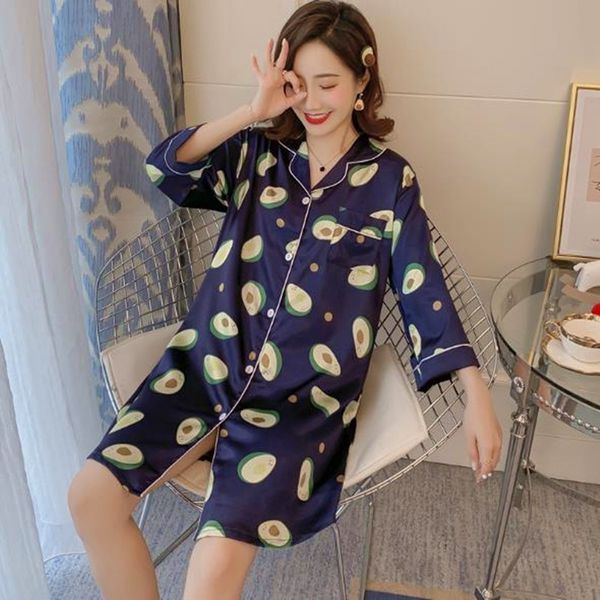 women's sleepwear -5xl sleepshirt silk nightwear print satin night plus size lapel nightgowns female homewear 4ikw, Black;red
women's sleepwear -5xl sleepshirt silk nightwear print satin night plus size lapel nightgowns female homewear 4ikw, Black;red