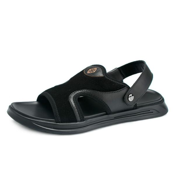 slippers roman sandals men genuine leather non-skid breathable mens beach shoes soft bottom outdoor casual fashion anti-skid, Black
slippers roman sandals men genuine leather non-skid breathable mens beach shoes soft bottom outdoor casual fashion anti-skid, Black