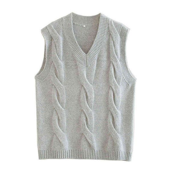 evfer women autumn casual za gray sleevless knitted pullover vest female fashion v-neck loose sweters girls chic long kniwear y1110, White;black
evfer women autumn casual za gray sleevless knitted pullover vest female fashion v-neck loose sweters girls chic long kniwear y1110, White;black