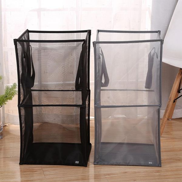laundry bags basket with handles mesh double layer foldable clothes storage box for room student dormitory travel
laundry bags basket with handles mesh double layer foldable clothes storage box for room student dormitory travel