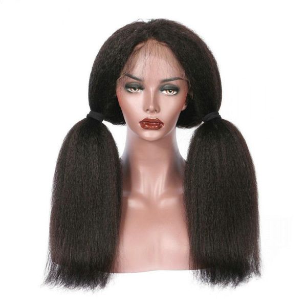 synthetic wigs kinky straight lace front hair natural color fiber pre-plucked with baby, Black
synthetic wigs kinky straight lace front hair natural color fiber pre-plucked with baby, Black