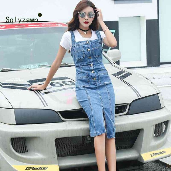 summer fashion split denim pencil slim dress package hip strap sleeveless single-breasted women slim square collar jeans dress 210709, Black;gray
summer fashion split denim pencil slim dress package hip strap sleeveless single-breasted women slim square collar jeans dress 210709, Black;gray