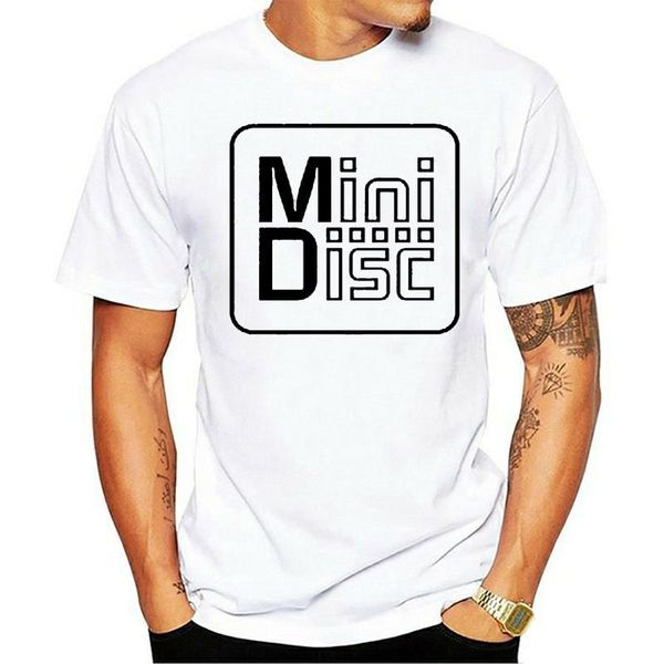men's summer casual short sleeved t-shirt minidisc black t-shirts, White;black 
men's summer casual short sleeved t-shirt minidisc black t-shirts, White;black