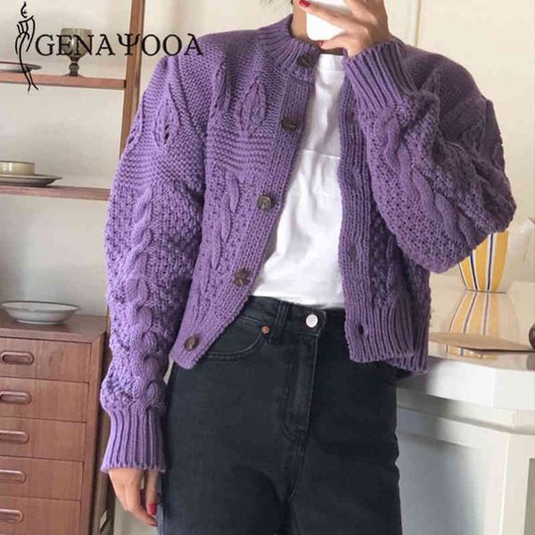 genayooa vintage knitting women cardigan sweater long sleeve cashmere cardigans casual winte coat korean style jumpers femme 210417, White;black
genayooa vintage knitting women cardigan sweater long sleeve cashmere cardigans casual winte coat korean style jumpers femme 210417, White;black