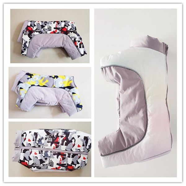 dog clothes coat winter thicker 0ne-piece jumpsuit jacket camouflage print all-inclusive male female for puppy dogs apparel