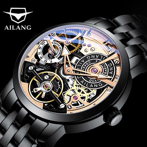 wristwatches ailang men's mechanical luminous watches tourbillon men male gold waterproof watch reloj mecanico hombre, Slivery;brown
wristwatches ailang men's mechanical luminous watches tourbillon men male gold waterproof watch reloj mecanico hombre, Slivery;brown