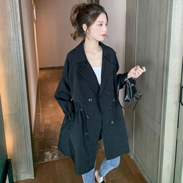 women's trench coats women fashion slim double button autumn coat female casual windbreak collection, Tan;black
women's trench coats women fashion slim double button autumn coat female casual windbreak collection, Tan;black