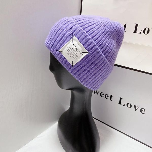 beanies candy color knitted beanie for woman girl happy letters lable warm winter hat rolling edge cap 2021
beanies candy color knitted beanie for woman girl happy letters lable warm winter hat rolling edge cap 2021