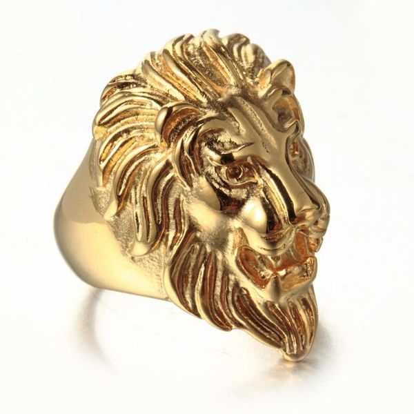 cluster rings male ring fashion electroplating golden lion titanium steel, Golden;silver
cluster rings male ring fashion electroplating golden lion titanium steel, Golden;silver
