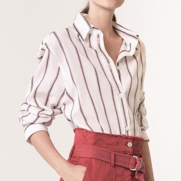 women's blouses & shirts women striped long sleeve shirt blouse linen 2021 spring autumn casual ladies single breasted white
women's blouses & shirts women striped long sleeve shirt blouse linen 2021 spring autumn casual ladies single breasted white