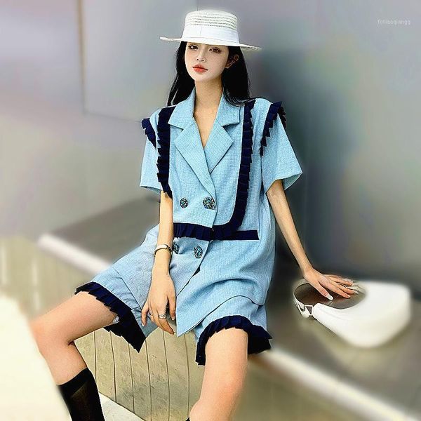 women's tracksuits england style spring summer young ladies shorts sets women loose blazer blouses and short pants clothing set sl042, Gray
women's tracksuits england style spring summer young ladies shorts sets women loose blazer blouses and short pants clothing set sl042, Gray