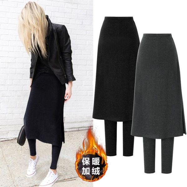 skirts timis li women fake 2 pieces long skirt with legging inside bodycon slim knee length high waist stretch jupe femme, Black
skirts timis li women fake 2 pieces long skirt with legging inside bodycon slim knee length high waist stretch jupe femme, Black