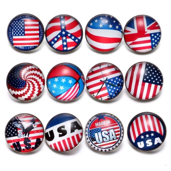 12pcs/lot american style themes multi flag pattern 18mm snap button charms for 18mm snaps bracelet snap jewelry kz0625, Golden;silver
12pcs/lot american style themes multi flag pattern 18mm snap button charms for 18mm snaps bracelet snap jewelry kz0625, Golden;silver